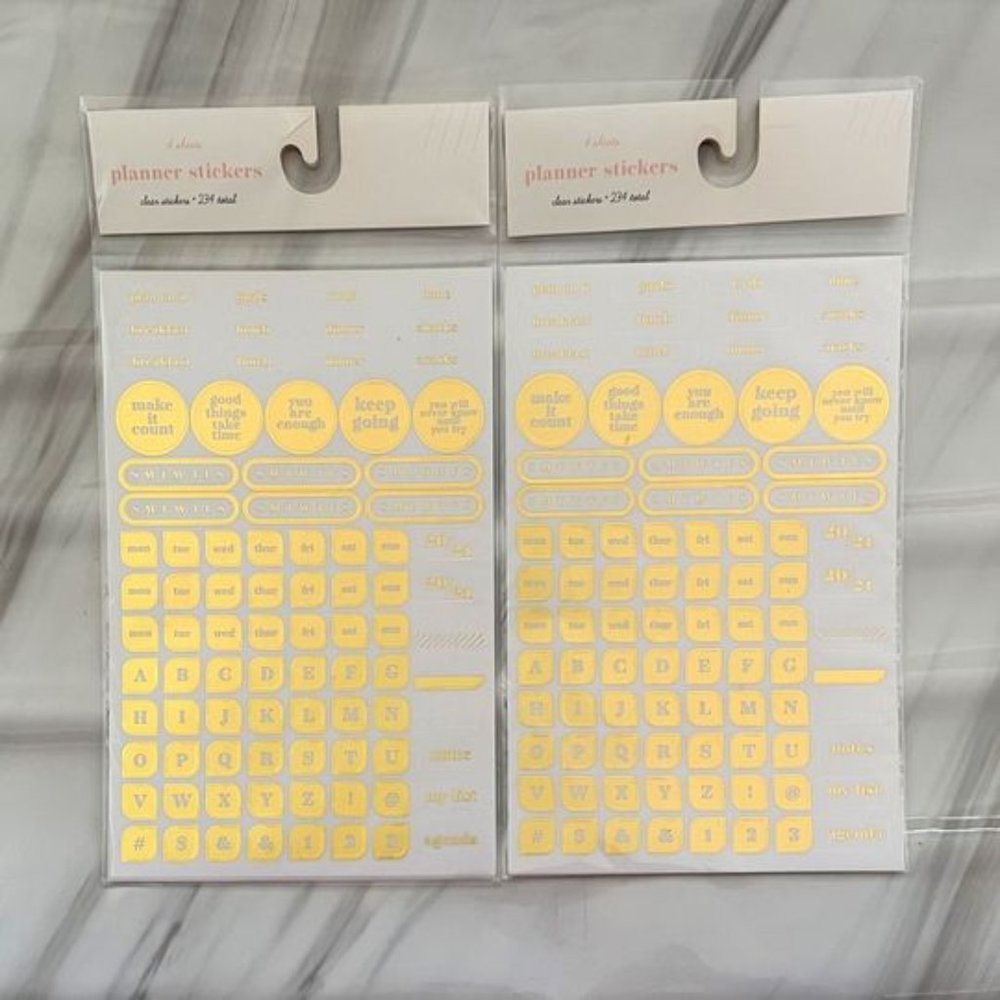 NWT Gold Planner Stickers (468 Stickers)
